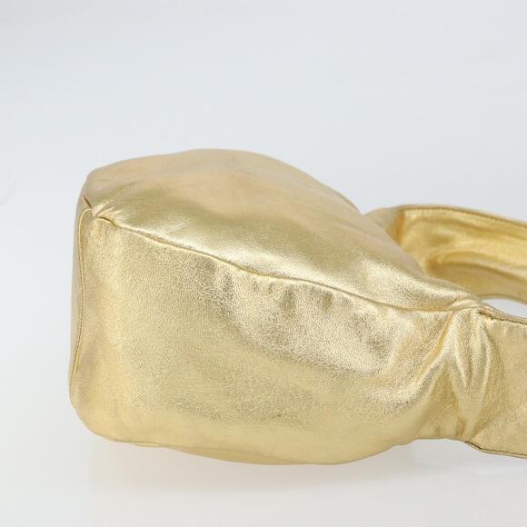 PRADA Shoulder Bag Leather Gold Auth 156454V - Picture 3 of 16